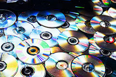 CDs and DVDs made from plastic